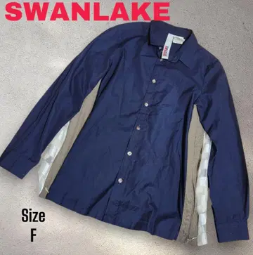 SWANLAKE 백 절개 셔츠 F 사이즈