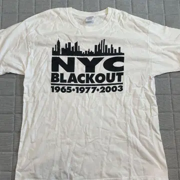 new york city blackout 셔츠 XL hanes nyc