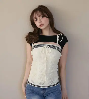 오늘 발송 Kitty cable knit tops andmary