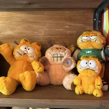 가필드 봉제 인형 4체 세트