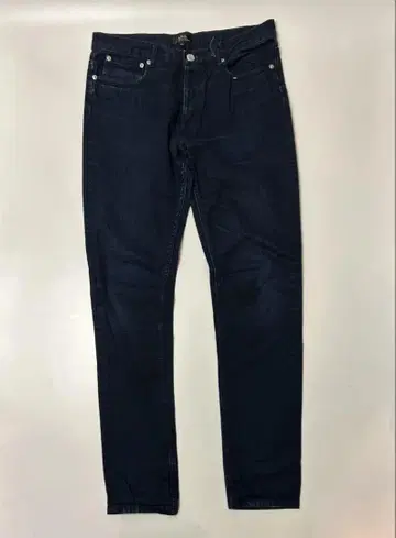 A.P.C. 다크 블루 스키니 데님 스트레이트 데님 허리 82cm