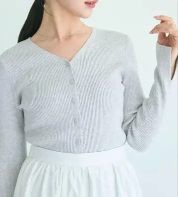 [ HARUKA DESIGN ] 소매 슬릿 리브 가디건