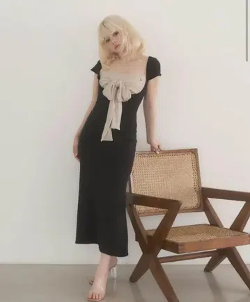 오늘 발송 Lady like long dress black andmary