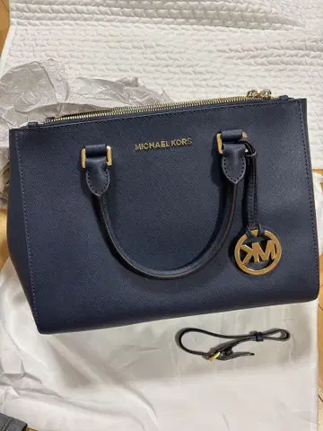 MICHAEL KORS 네이비 숄더백
