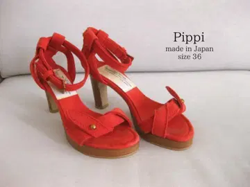 Pippi 힐 샌들 빨간색 36 스웨이드 펌프스 Pippi 시크