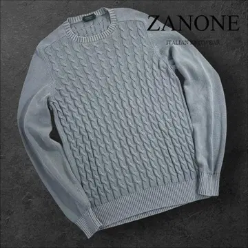 정가 약 5만 컨디션 최상 ZANONE 워시 가공 니트 스웨터