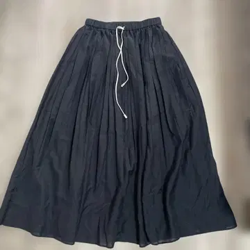 새상품급 blancvert 블랑베르 블랙 플리츠 롱 스커트 36