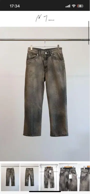 ancellm USED STRAIGHT 5P DENIM PANTS 2