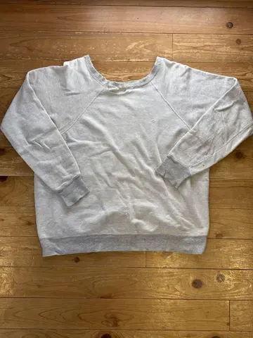 60년대 vintage 래글런 슬리브 보로 맨투맨 그런지