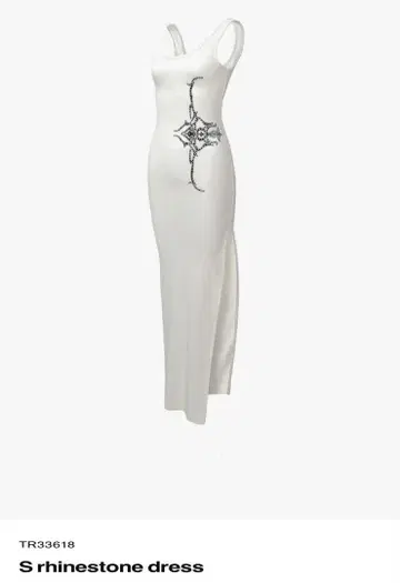 theredthread S 라인스톤 드레스 white