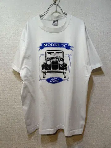 80년대 빈티지 Ford MODEL A T셔츠 XL 화이트 USA
