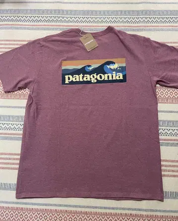 patagonia 파타고니아 물결 로고 포켓 티셔츠