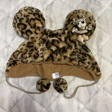 디즈니 레오파드 무늬 캡 미니 마우스