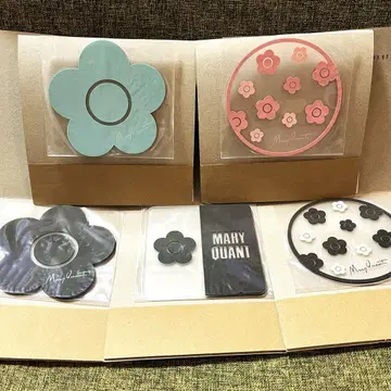 [플랫 가샤폰] MARY QUANT 클리어 러버 코스터 전5종
