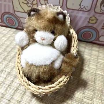 봉제 인형 고양이 TAKENOKO 쁘띠 드림 요람 세트