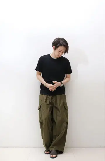 MB 와이드 카고 팬츠 M 사이즈 카키