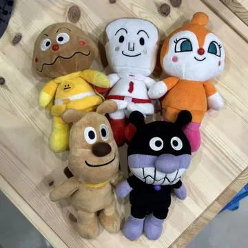 호빵맨 봉제 인형 5체 세트