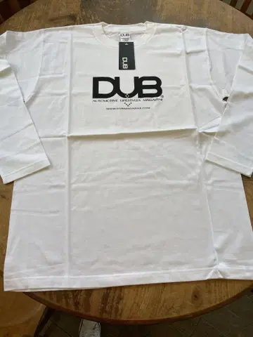 DUB 택 포함 새상품 긴팔 티셔츠 XL 화이트