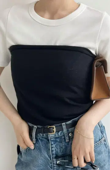 plage Plain Knit T 뷔스티에 2세트