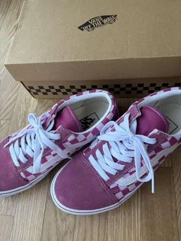 Vans Vans 올드스쿨 로우컷 스니커즈 핑크 24cm 미사용 새상품