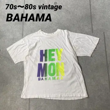 70s80s 싱글 스티치 티셔츠 HEY MON '야, 나' 메시지