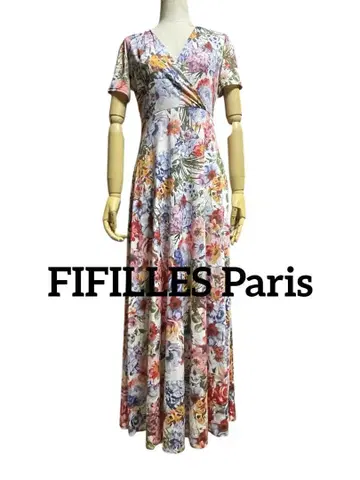 FIFILLES Paris 럭셔리 꽃무늬 롱 원피스