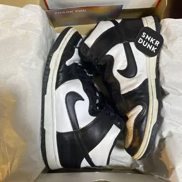 SNKR DUNK 블랙/화이트 하이컷