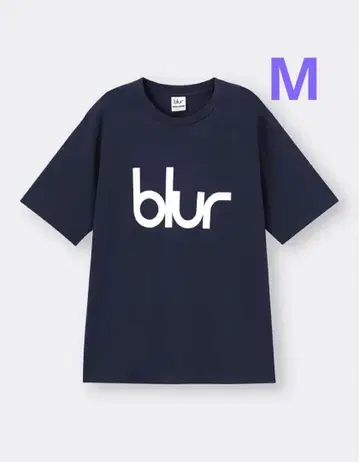 [미사용 새상품/M] GU 그래픽 T(반팔) MUSIC(Blur)