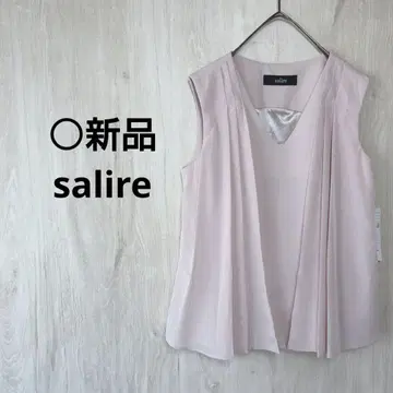 salire 턱 슬리브리스 블라우스