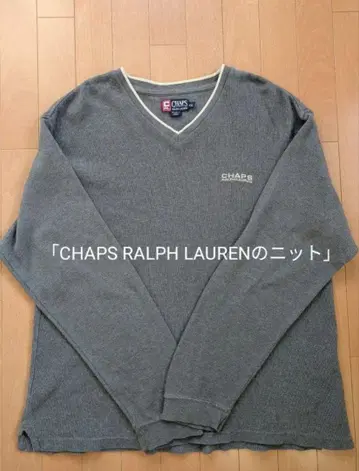 CHAPS RALPH LAUREN 그레이 V넥 니트 XXL