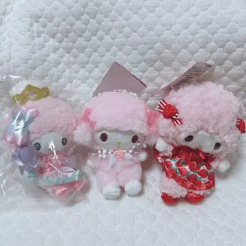 산리오 마이 스위트 피아노 마스코트 세트 딸기 러블리 두근두근