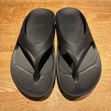 OOFOS 리커버리 샌들 블랙 26cm