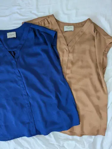 UNITED ARROWS V넥 반팔 셔츠 2색 세트