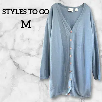 STYLES TO GO [ M ] 블루 가디건 긴팔 가디건 겉옷