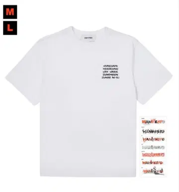 ENHYPEN manifesto 티셔츠 화이트 [M]
