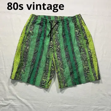 80년대 vintage 하프 팬츠 네온 컬러