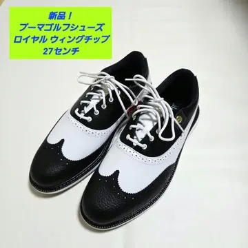 [새상품 레어] 푸마 골프 로얄 윙팁 슈즈 27cm