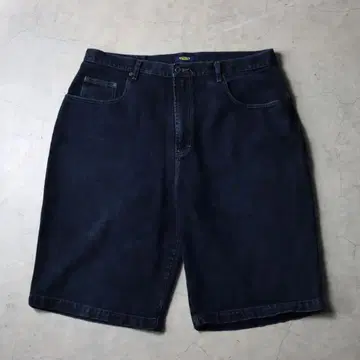 UTILITY 하프 팬츠 데님 블랙 빅사이즈 W40
