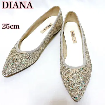 DIANA 다이애나 글리터 골드 라메 브라이덜 플랫