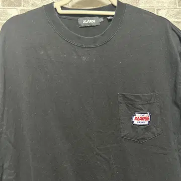 XLARGE 블랙 롱 슬리브 티셔츠