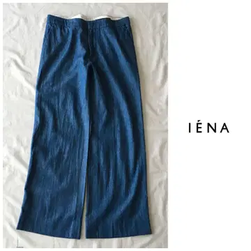 IENA [세탁 가능] 코튼 데님 라이크 와이드 팬츠 일본제