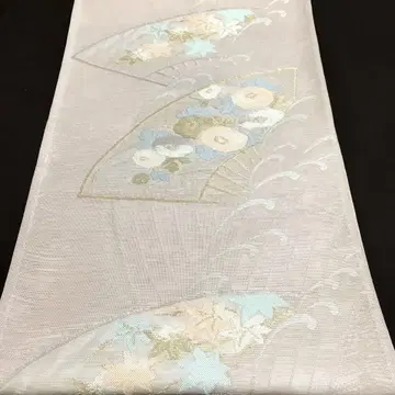 a437 순수 실크 여름 오비 육통 후쿠로 오비 금실 은실 기모노