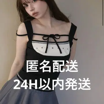 andmary Luca stitch tops black