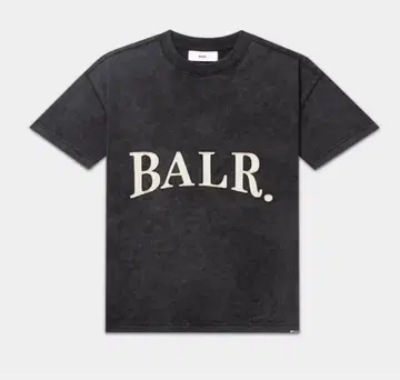 BALR. 블랙 오버사이즈 티셔츠