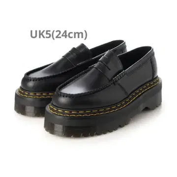 Dr. Martens 블랙 통굽 로퍼 UK5