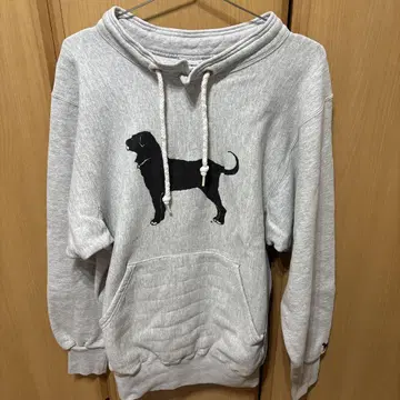 The Black Dog 후드티 L 사이즈 그레이