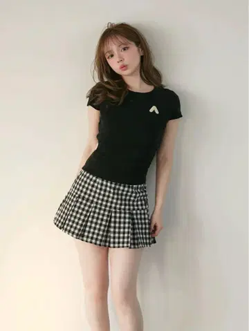 Mia check skirt andmary