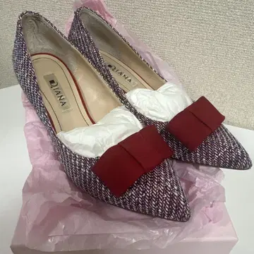 Diana 멀티 트위드 빨간색 22.0cm