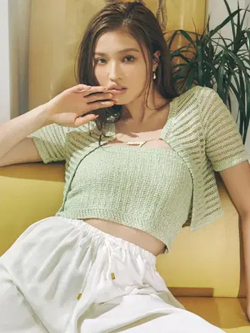 에이미 이스트 월 체인 크로셰 앙상블 블랙