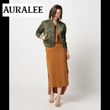 [새상품급] 오라리 스커트 카멜 1 S 니트 롱